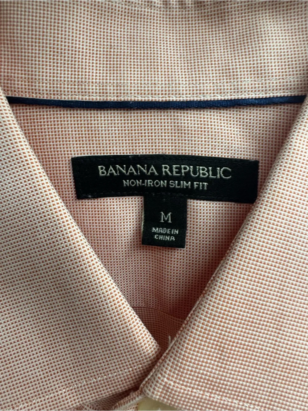 Banana Republic Slim Fit Button-Down Shirt - Pink - Size M